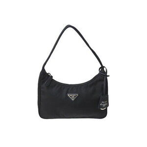 Prada Hobo Re Edition Handbag Triangle Logo Black Nylon